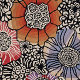 6' Round Red and Black Floral Blossom Area Rug - Homeroots - Flyclothing LLC
