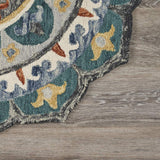 6' Green Round Wool Hand Tufted Area Rug - Homeroots - Flyclothing LLC