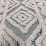 4' Round Cream Modern Geometric Area Rug - Homeroots - Flyclothing LLC