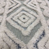 6' Round Cream Modern Geometric Area Rug - Homeroots - Flyclothing LLC