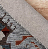 6' Round Terracotta Tribal Area Rug - Homeroots - Flyclothing LLC