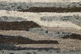 6' Gray And Brown Round Wool Hand Tufted Area Rug - Homeroots - Flyclothing LLC