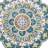 6' Teal Blue Round Wool Hand Hooked Handmade Area Rug - Homeroots - Flyclothing LLC