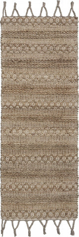 3' x 4' Tan Bohemian Tasseled Area Rug - Homeroots - Flyclothing LLC