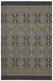 5' X 8' Brown And Black Indoor Outdoor Area Rug