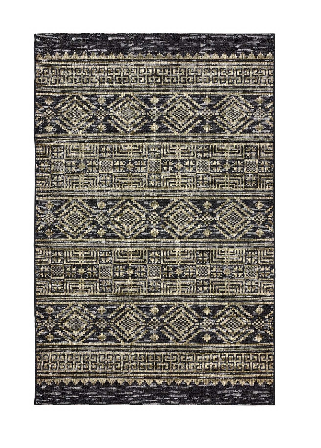 5' X 8' Brown And Black Indoor Outdoor Area Rug - Homeroots - Flyclothing LLC