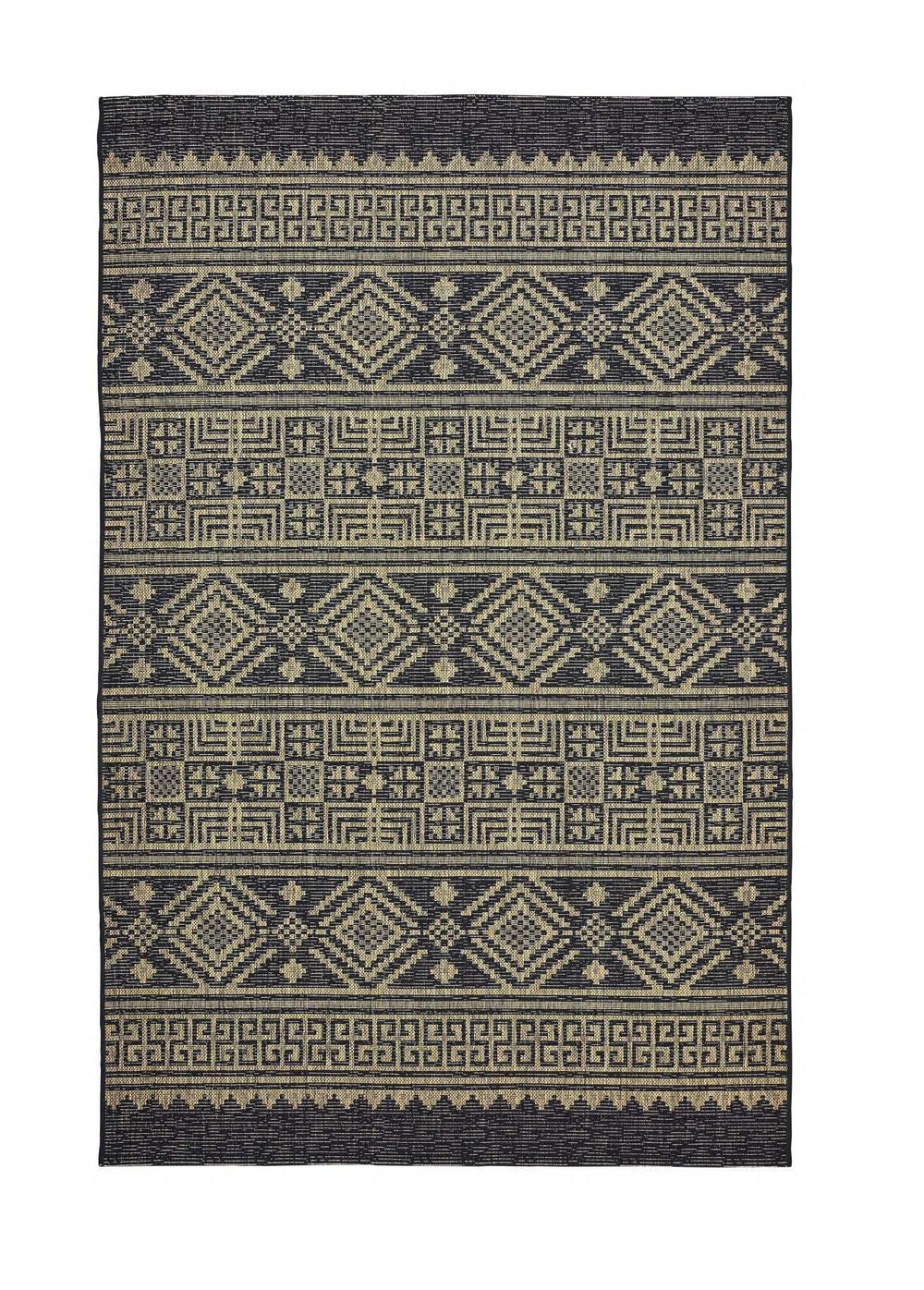 5' X 8' Brown And Black Indoor Outdoor Area Rug - Homeroots - Flyclothing LLC