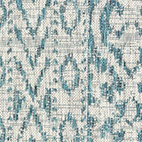 5' X 8' Blue And White Indoor Outdoor Area Rug - Homeroots - Flyclothing LLC