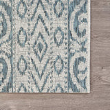 5' X 8' Blue And White Indoor Outdoor Area Rug - Homeroots - Flyclothing LLC