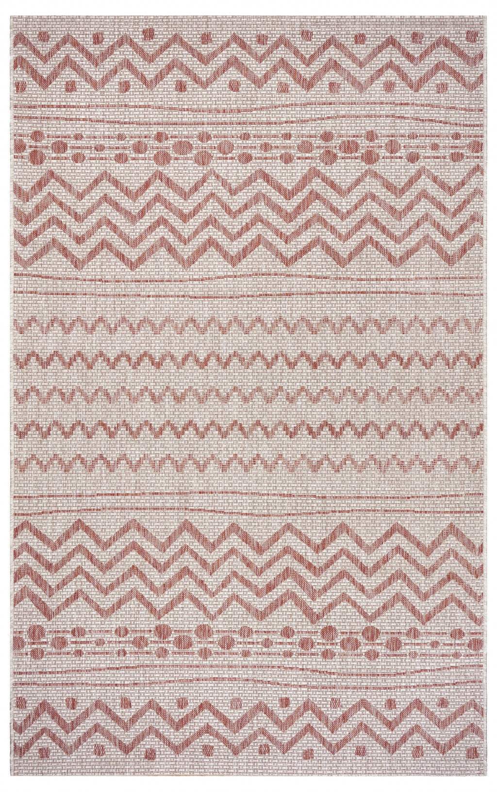 5' X 8' Beige Indoor Outdoor Area Rug - Homeroots - Flyclothing LLC