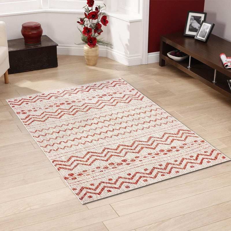 5' X 8' Beige Indoor Outdoor Area Rug - Homeroots - Flyclothing LLC