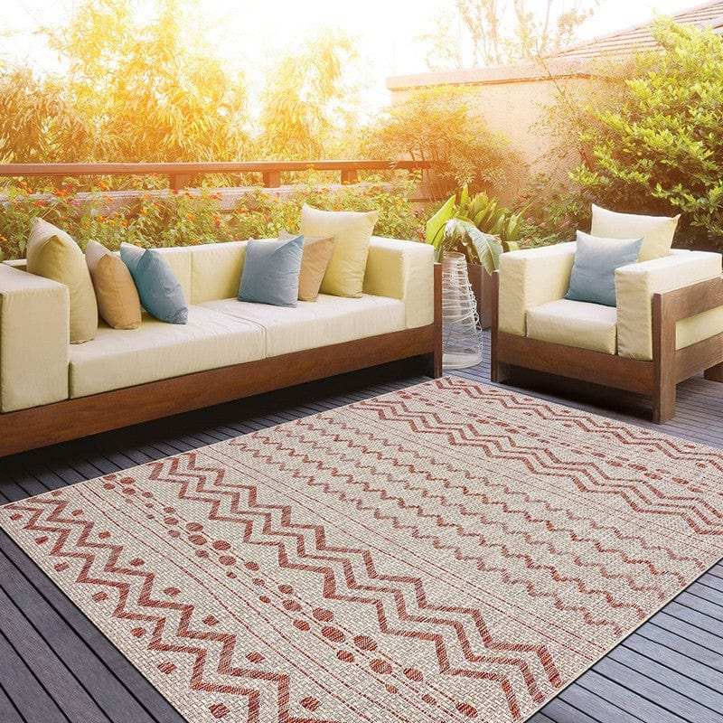 8' X 10' Beige Indoor Outdoor Area Rug - Homeroots - Flyclothing LLC