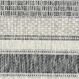 2' X 3' Gray And Black Indoor Outdoor Area Rug - Homeroots - Flyclothing LLC