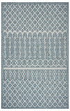 3' X 5' Blue And Gray Indoor Outdoor Area Rug - Homeroots