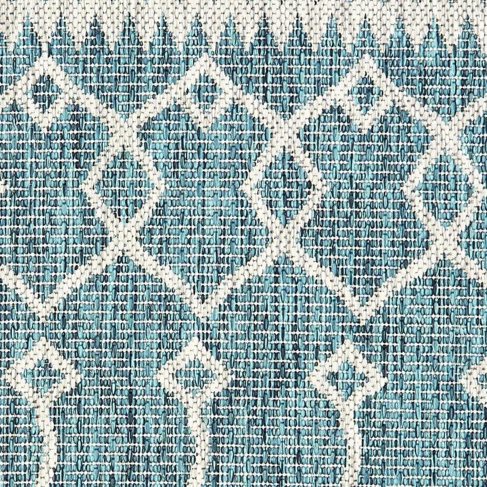3' X 5' Blue And Gray Indoor Outdoor Area Rug - Homeroots - Flyclothing LLC