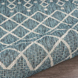 5' X 8' Blue And Gray Indoor Outdoor Area Rug - Homeroots - Flyclothing LLC