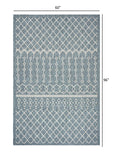 5' X 8' Blue And Gray Indoor Outdoor Area Rug - Homeroots - Flyclothing LLC