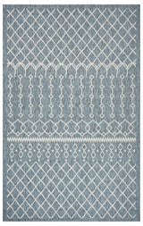 8' X 10' Blue And Gray Indoor Outdoor Area Rug - Homeroots - Flyclothing LLC