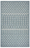 8' X 10' Blue And Gray Indoor Outdoor Area Rug - Homeroots