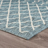 8' X 10' Blue And Gray Indoor Outdoor Area Rug - Homeroots