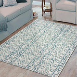 8' X 10' Blue And Gray Indoor Outdoor Area Rug - Homeroots - Flyclothing LLC