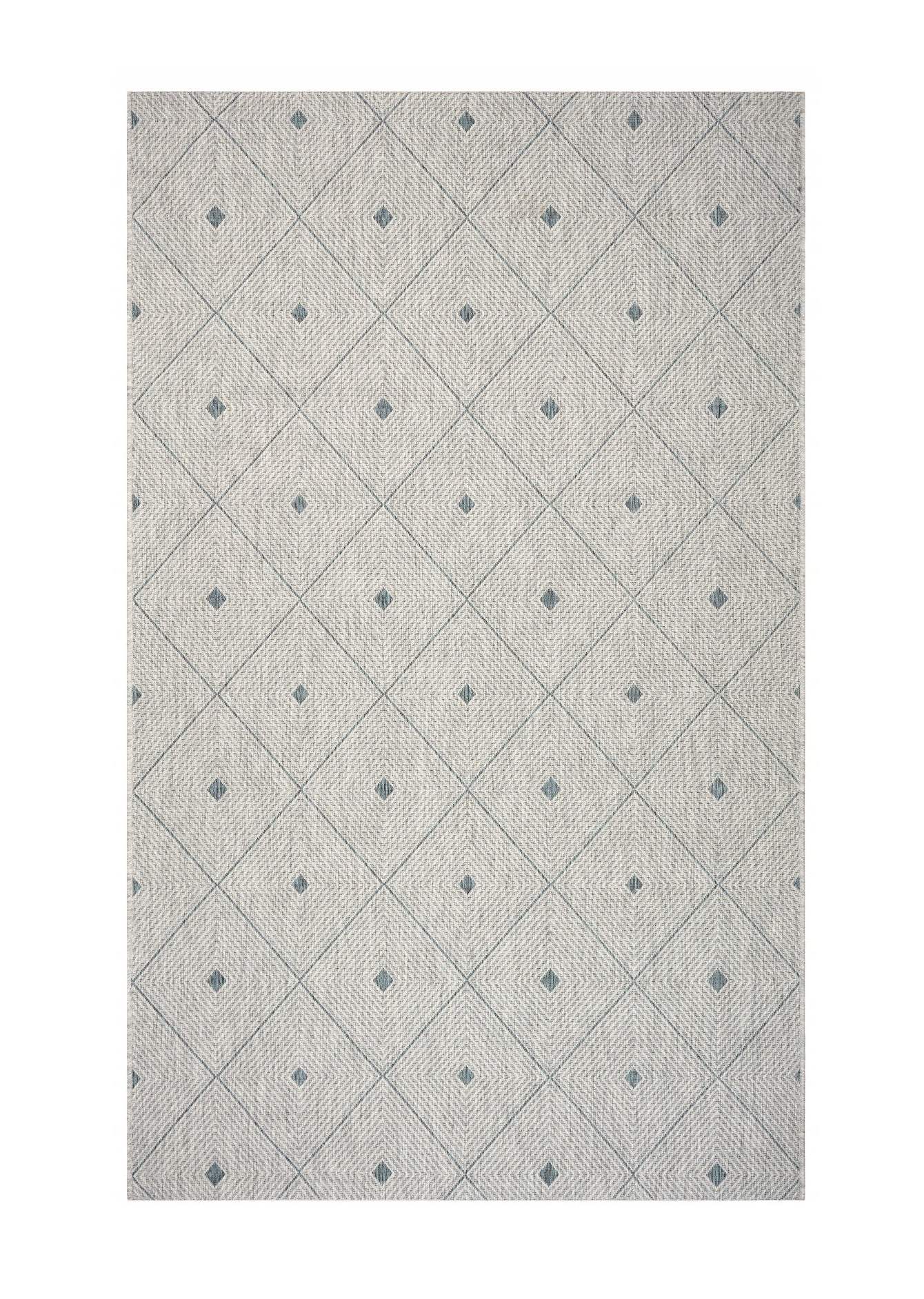 2' X 3' Blue And Gray Indoor Outdoor Area Rug - Homeroots - Flyclothing LLC