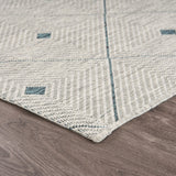 8' X 10' Blue And Gray Indoor Outdoor Area Rug - Homeroots