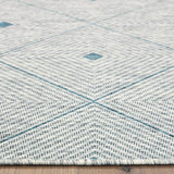8' X 10' Blue And Gray Indoor Outdoor Area Rug - Homeroots