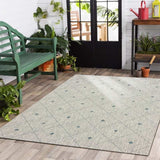 8' X 10' Blue And Gray Indoor Outdoor Area Rug - Homeroots - Flyclothing LLC