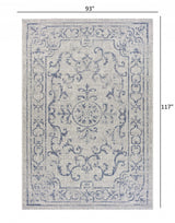 8' X 10' Blue And Gray Indoor Outdoor Area Rug - Homeroots - Flyclothing LLC