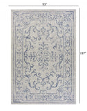 8' X 10' Blue And Gray Indoor Outdoor Area Rug - Homeroots - Flyclothing LLC