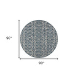 8' X 8' Blue And Gray Indoor Outdoor Area Rug - Homeroots - Flyclothing LLC