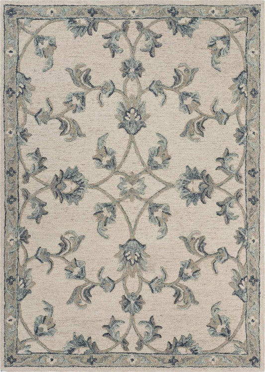5' X 7' Light Blue Wool Hand Tufted Area Rug - Homeroots - Flyclothing LLC