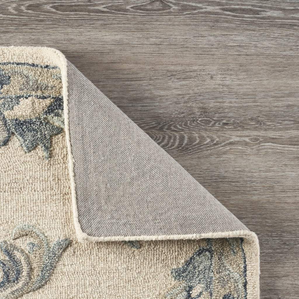 7' X 9' Light Blue Wool Hand Tufted Area Rug - Homeroots - Flyclothing LLC