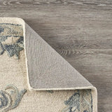 7' X 9' Light Blue Wool Hand Tufted Area Rug - Homeroots