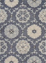 5' X 7' Blue And Gray Wool Hand Tufted Area Rug - Homeroots - Flyclothing LLC