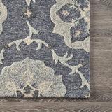 5' X 7' Blue And Gray Wool Hand Tufted Area Rug - Homeroots - Flyclothing LLC