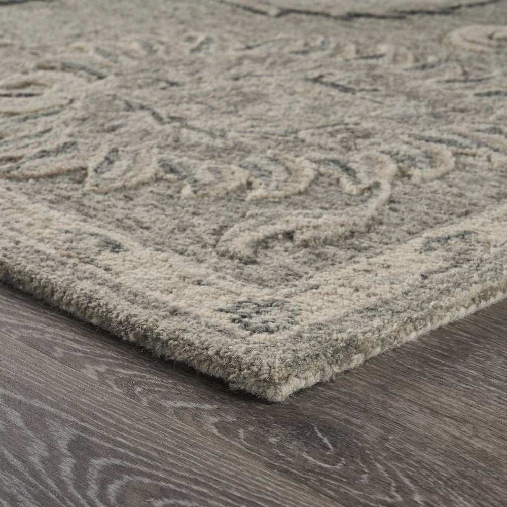 5' X 7' Gray Wool Hand Tufted Area Rug - Homeroots - Flyclothing LLC