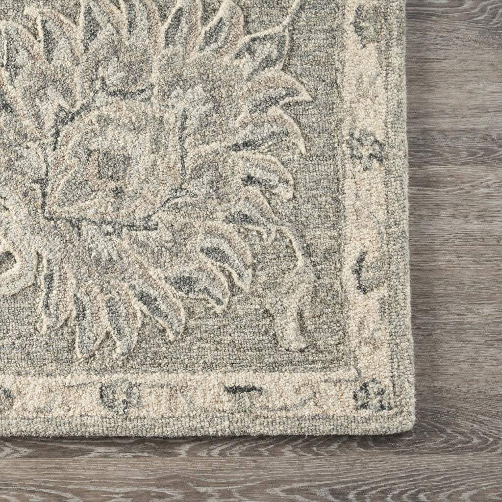 5' X 7' Gray Wool Hand Tufted Area Rug - Homeroots - Flyclothing LLC