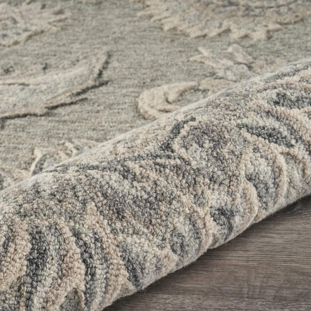7' X 9' Gray Wool Hand Tufted Area Rug - Homeroots - Flyclothing LLC