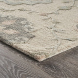 7' X 9' Blue And Ivory Wool Hand Tufted Area Rug - Homeroots