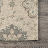 7' X 9' Blue And Ivory Wool Hand Tufted Area Rug - Homeroots - Flyclothing LLC