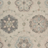 7' Blue And Ivory Round Wool Hand Tufted Area Rug - Homeroots - Flyclothing LLC