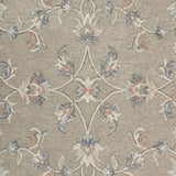 5' Gray Round Wool Hand Tufted Area Rug - Homeroots - Flyclothing LLC