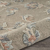 5' Gray Round Wool Hand Tufted Area Rug - Homeroots - Flyclothing LLC