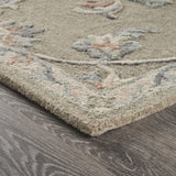 5' X 7' Gray Wool Hand Tufted Area Rug