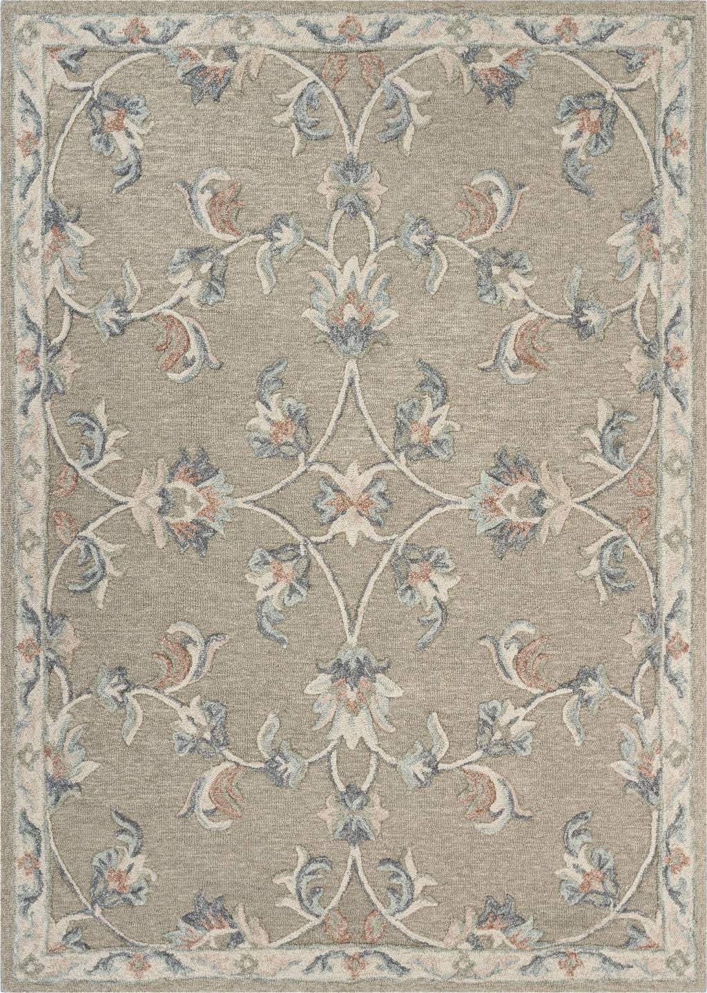 7' X 9' Gray Wool Hand Tufted Area Rug - Homeroots - Flyclothing LLC