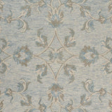 5' Blue And Ivory Round Wool Hand Tufted Area Rug - Homeroots - Flyclothing LLC