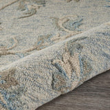 5' Blue And Ivory Round Wool Hand Tufted Area Rug - Homeroots - Flyclothing LLC