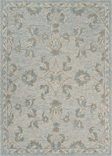 5' X 7' Blue And Ivory Wool Hand Tufted Area Rug - Homeroots - Flyclothing LLC